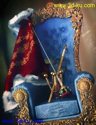 3D打印模型dForce Mouse King Cape and Accessories for Genesis 8.1 Males的图片
