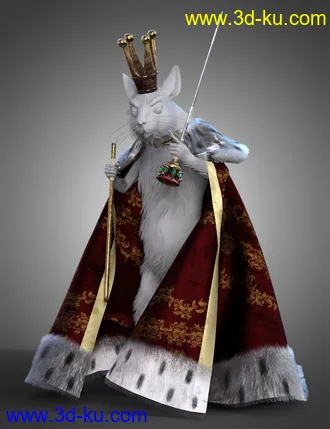 3D打印模型dForce Mouse King Cape and Accessories for Genesis 8.1 Males的图片