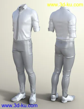 3D打印模型dForce Oxford Outfit for Genesis 8 Male(s)的图片
