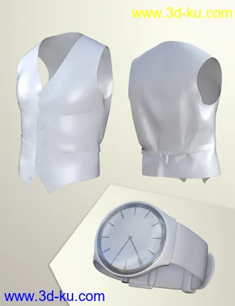 3D打印模型dForce Oxford Outfit for Genesis 8 Male(s)的图片