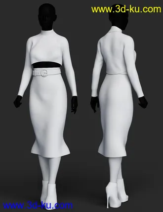 3D打印模型dForce Pengting Clothing Set for Genesis 8 Females的图片