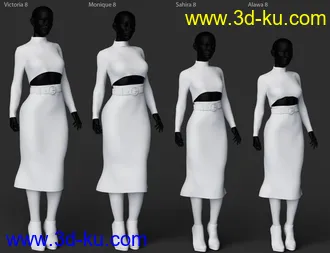 3D打印模型dForce Pengting Clothing Set for Genesis 8 Females的图片