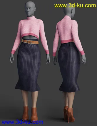 3D打印模型dForce Pengting Clothing Set Textures的图片