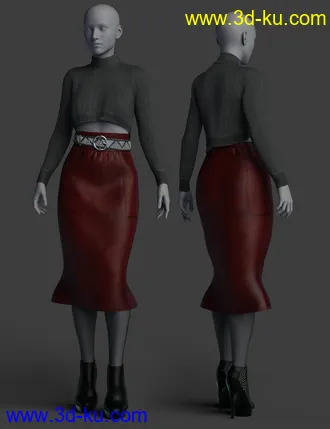 3D打印模型dForce Pengting Clothing Set Textures的图片