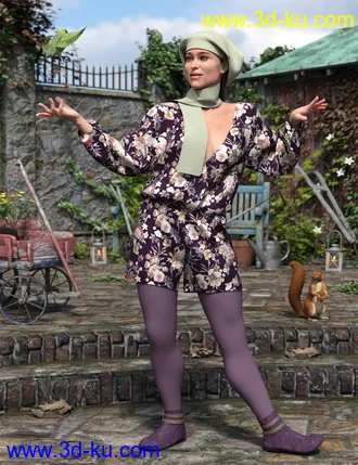 3D打印模型dForce Playtime Chills Outfit for Genesis 8 Female(s)的图片