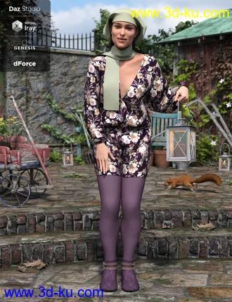 3D打印模型dForce Playtime Chills Outfit for Genesis 8 Female(s)的图片