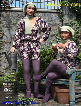 3D打印模型dForce Playtime Chills Outfit for Genesis 8 Female(s)的图片