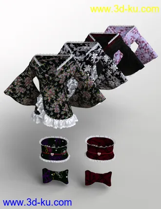 3D打印模型dForce Pretty Kimono for Genesis 8 Females的图片