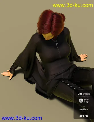 3D打印模型dForce RockyShoo Outfit for Genesis 8 Female(s)的图片