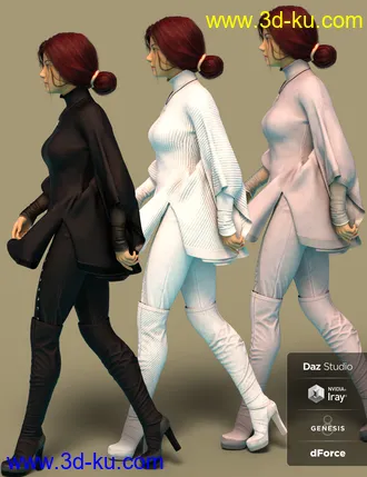 3D打印模型dForce RockyShoo Outfit for Genesis 8 Female(s)的图片