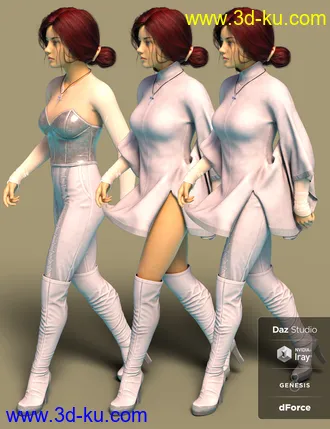 3D打印模型dForce RockyShoo Outfit for Genesis 8 Female(s)的图片