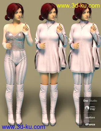 3D打印模型dForce RockyShoo Outfit for Genesis 8 Female(s)的图片