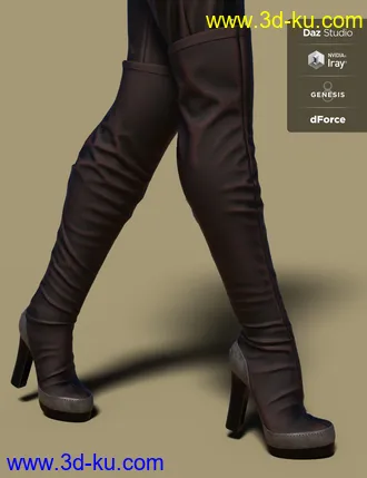 3D打印模型dForce RockyShoo Outfit for Genesis 8 Female(s)的图片