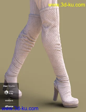 3D打印模型dForce RockyShoo Outfit for Genesis 8 Female(s)的图片