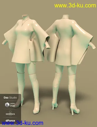 3D打印模型dForce RockyShoo Outfit for Genesis 8 Female(s)的图片