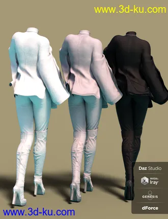 3D打印模型dForce RockyShoo Outfit for Genesis 8 Female(s)的图片