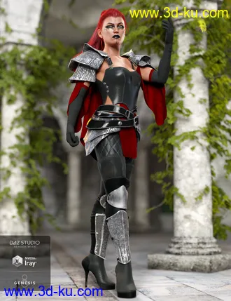 3D打印模型dForce Shadow Guard Outfit Textures的图片