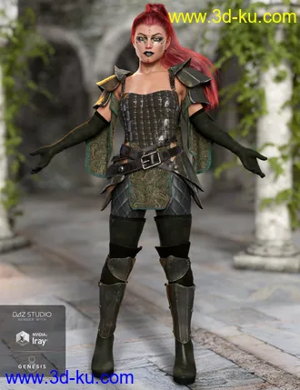 3D打印模型dForce Shadow Guard Outfit Textures的图片