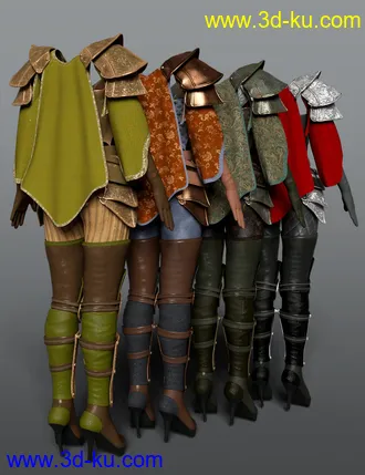 3D打印模型dForce Shadow Guard Outfit Textures的图片