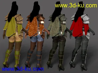 3D打印模型dForce Shadow Guard Outfit Textures的图片