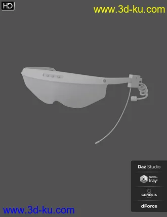 3D打印模型dForce Space Tech Utility Jumpsuit for Genesis 8 Female(s)的图片