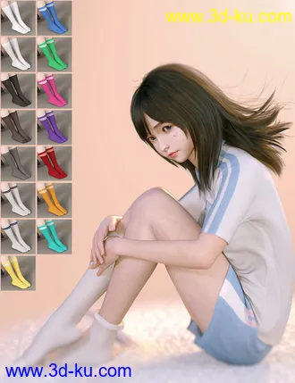 3D打印模型dForce SU Summer School Uniform for Genesis 8 and 8.1 Females的图片