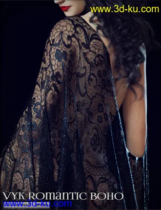 3D打印模型dForce VYK Romantic Boho for Genesis 3, 8, and 8.1的图片