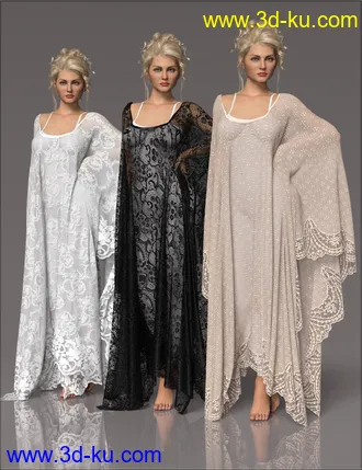 3D打印模型dForce VYK Romantic Boho for Genesis 3, 8, and 8.1的图片