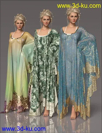 3D打印模型dForce VYK Romantic Boho for Genesis 3, 8, and 8.1的图片