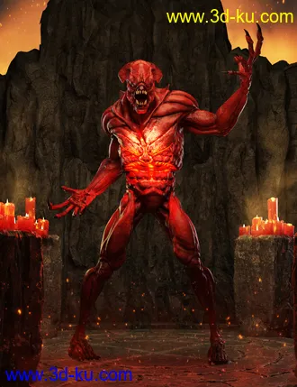 3D打印模型Doom Demon HD for Genesis 8 Male的图片