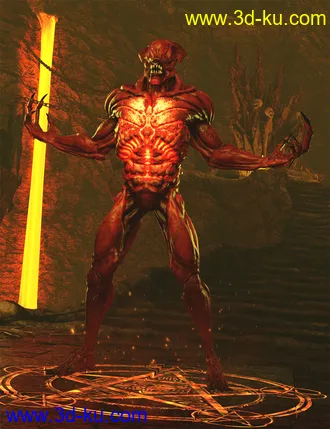 3D打印模型Doom Demon HD for Genesis 8 Male的图片