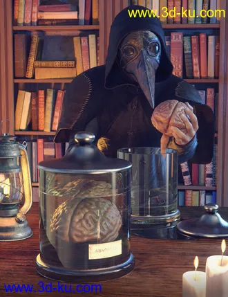 3D打印模型EArkham's ZWorld Brain in a Jar的图片