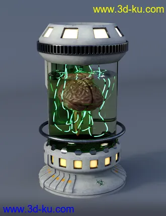 3D打印模型EArkham's ZWorld Brain in a Jar的图片