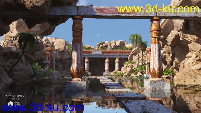 Egyptian Elements Materials Pack模型的图片2