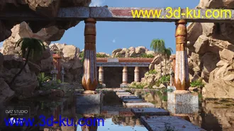3D打印模型Egyptian Elements Materials Pack的图片