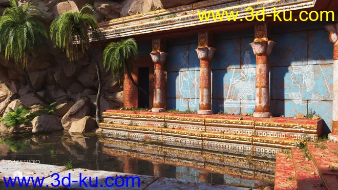 Egyptian Elements Materials Pack模型的图片8