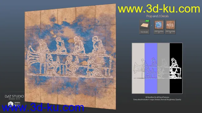 Egyptian Elements Materials Pack模型的图片14