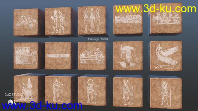 Egyptian Elements Materials Pack模型的图片15