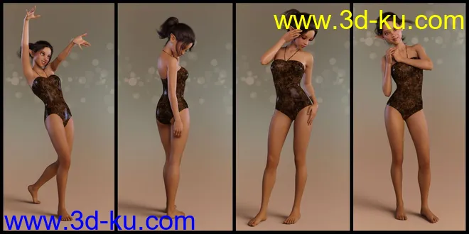 Elven Warrior Poses and Prop for Genesis 8 Female and Mika 8模型的图片4