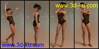 3D打印模型Elven Warrior Poses and Prop for Genesis 8 Female and Mika 8的图片