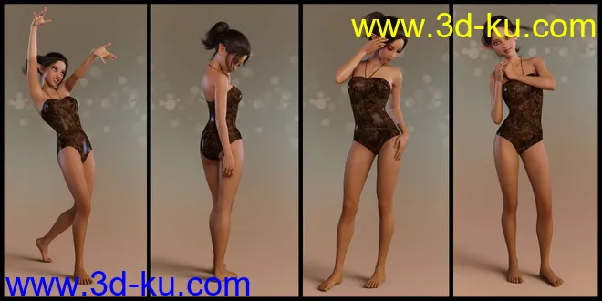 Elven Warrior Poses and Prop for Genesis 8 Female and Mika 8模型的图片5