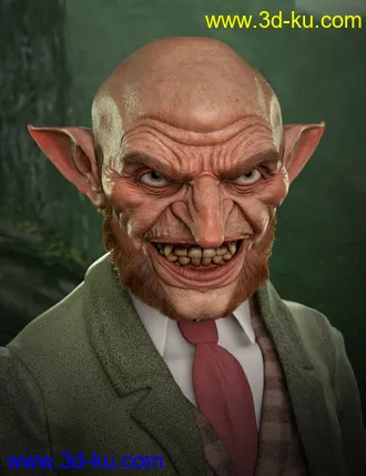 3D打印模型Evil Leprechaun HD for Genesis 8.1 Male的图片