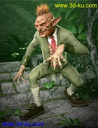 3D打印模型Evil Leprechaun HD for Genesis 8.1 Male的图片