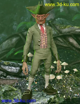 3D打印模型Evil Leprechaun HD for Genesis 8.1 Male的图片