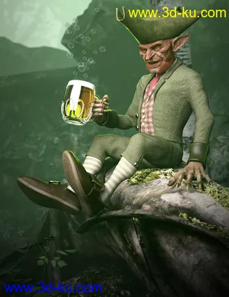 3D打印模型Evil Leprechaun HD for Genesis 8.1 Male的图片