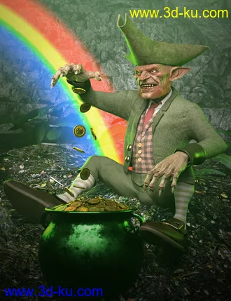 3D打印模型Evil Leprechaun HD for Genesis 8.1 Male的图片