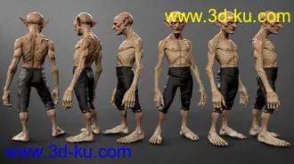 3D打印模型Evil Leprechaun HD for Genesis 8.1 Male的图片