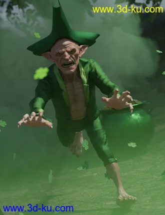3D打印模型Evil Leprechaun Poses的图片