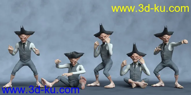 Evil Leprechaun Poses模型的图片3