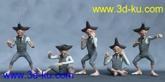 3D打印模型Evil Leprechaun Poses的图片